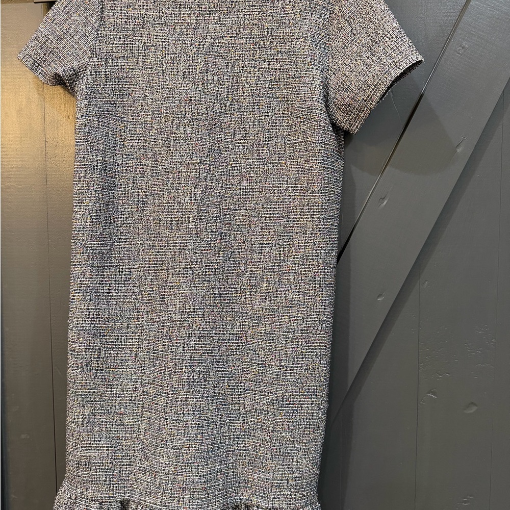 LOFT Black and White Tweed Dress
